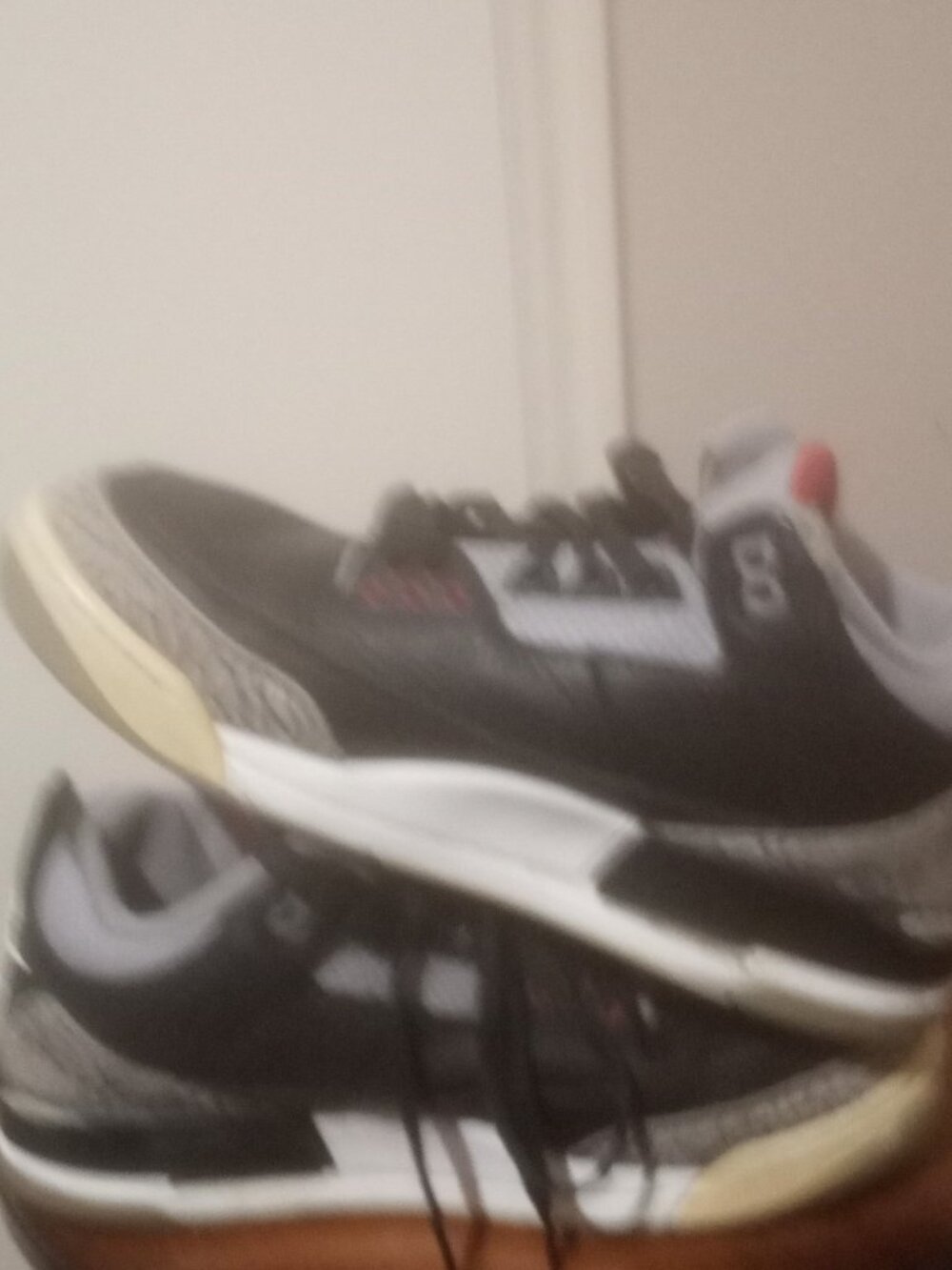 Nike Air Jordan 3 Retro OG Black Cement (854262-001) - Men's US Size 8.5 - Picture 12 of 14